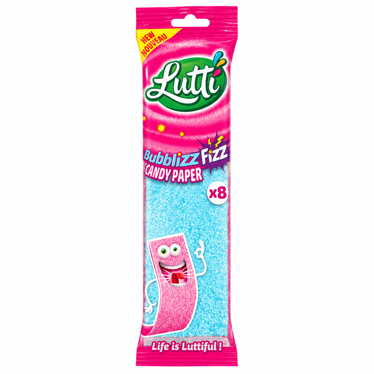 lutti bubblizz fizz candy paper
