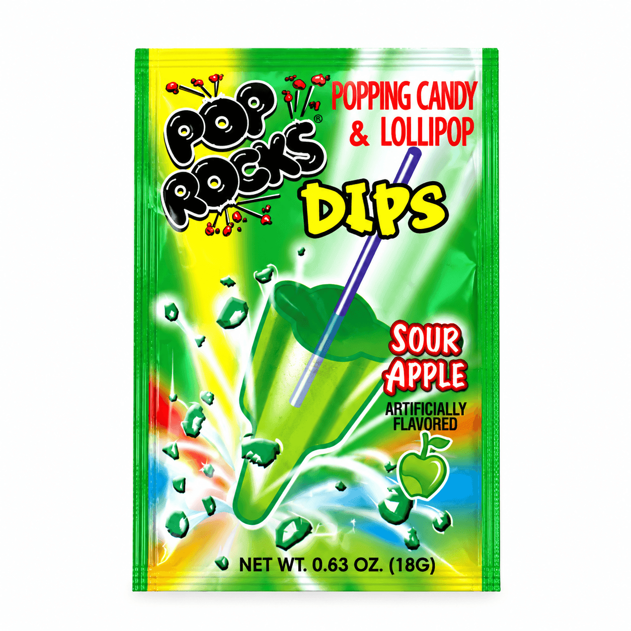 pop rocks dips sour apple