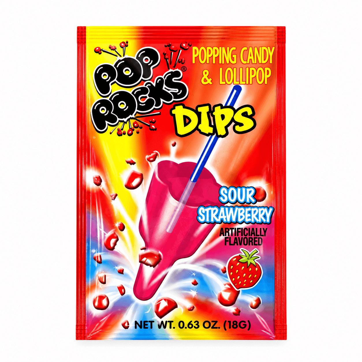 pop rocks dips sour strawberry