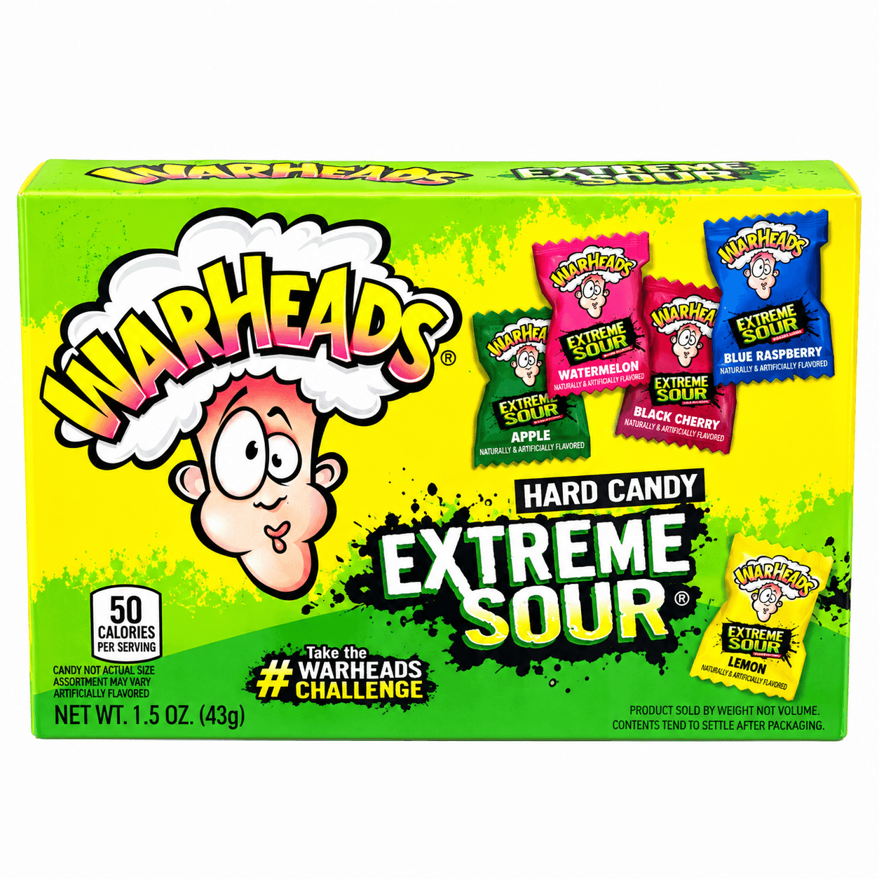 warheads hard candy extreme sour 43gr