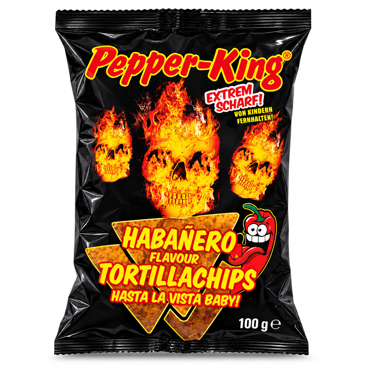 pepper king habanero tortillachips extreme spicy